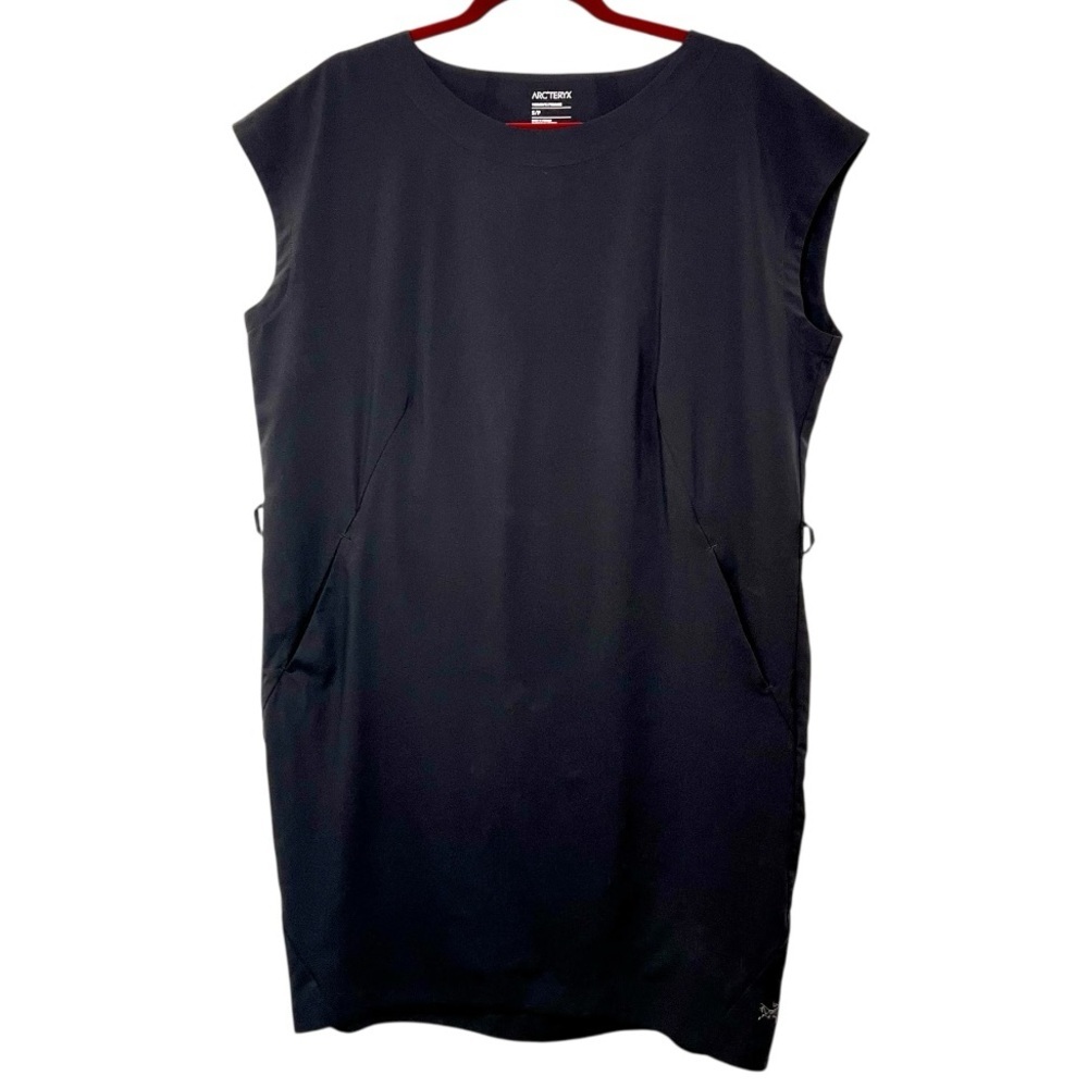Arc’teryx Black Contenta Shift Dress Pockets Women’s Small - Picture 3 of 7